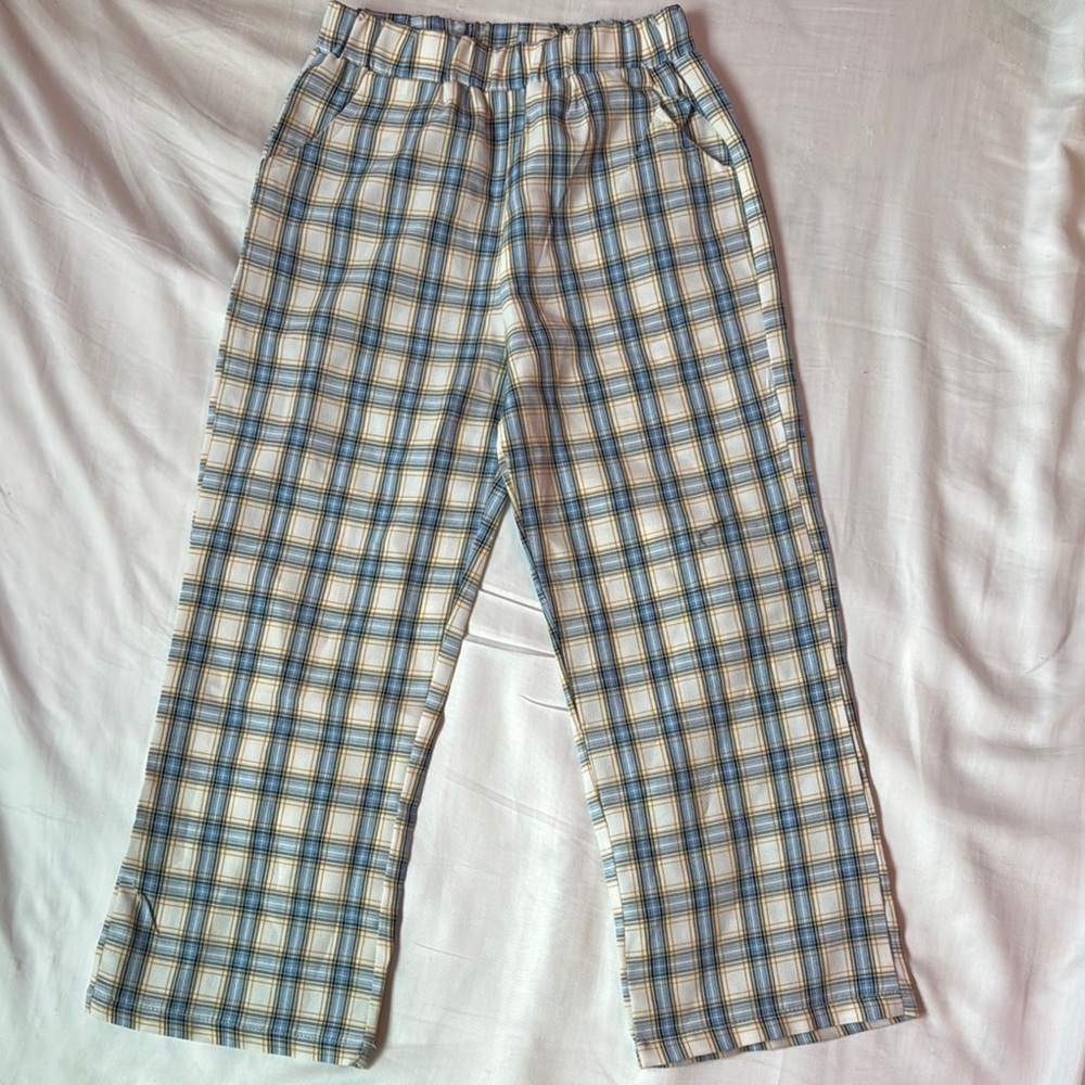 Plaid Kids Pants